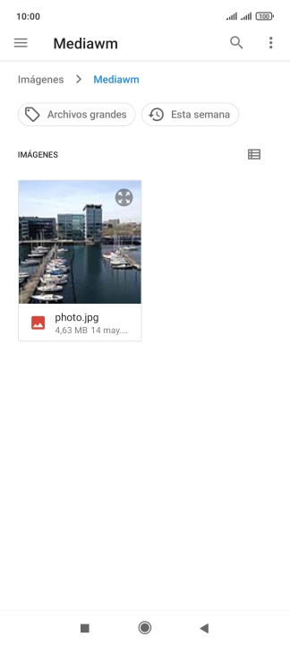 Pulsa el archivo deseado.