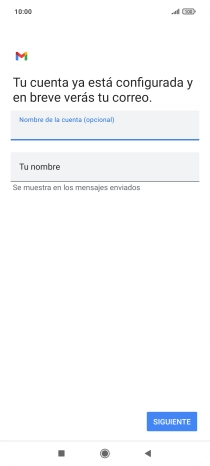 Pulsa Tu nombre e introduce el nombre del remitente.