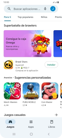 Pulsa en el campo de búsqueda.