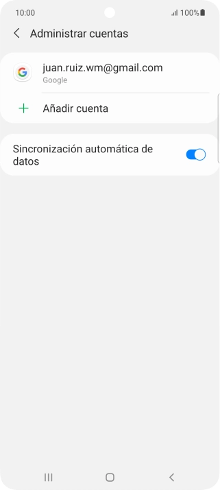 Pulsa Añadir cuenta.