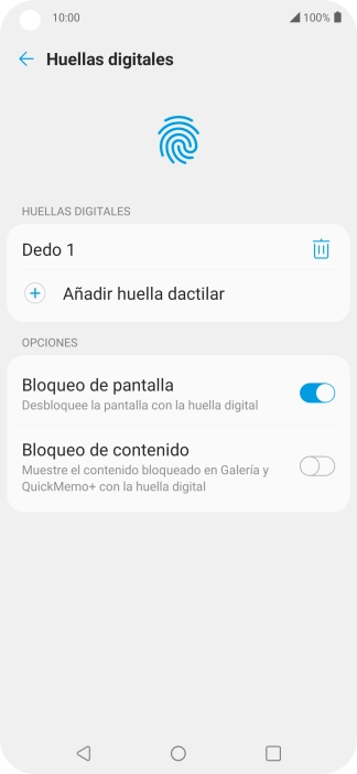 Pulsa  el indicador junto a los ajustes deseados para activarlos o desactivarlos.