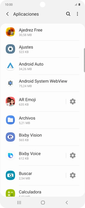Pulsa la app deseada.