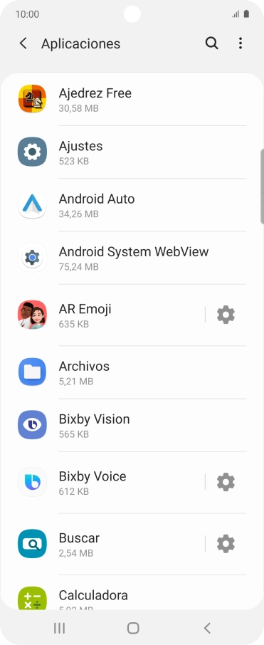 Pulsa la app deseada.