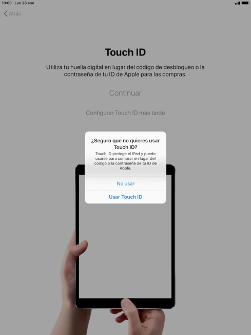 Si desactivas la función, pulsa No usar.