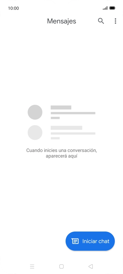 Pulsa Iniciar chat.