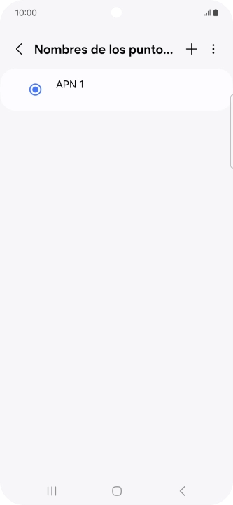 Pulsa el icono de añadir.
