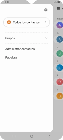 Pulsa Administrar contactos.