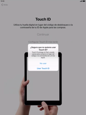 Si desactivas la función, pulsa No usar.