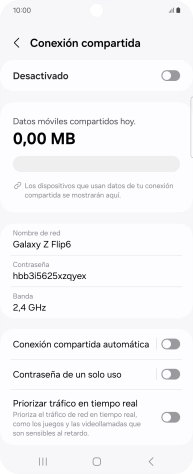 Pulsa Nombre de red.