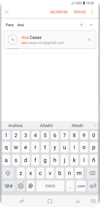 Pulsa el contacto deseado.
