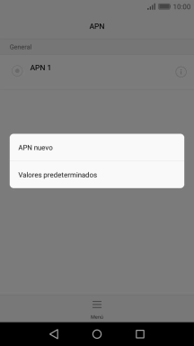 Pulsa APN nuevo.