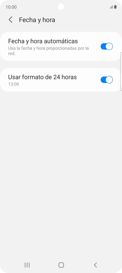 Pulsa la tecla de inicio para terminar y regresar a la pantalla de inicio.