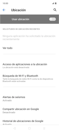 Pulsa el indicador junto a 
