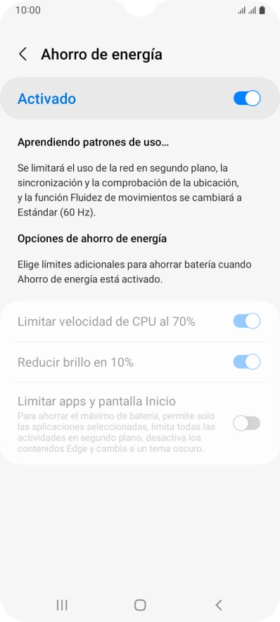 Pulsa la tecla de inicio para terminar y regresar a la pantalla de inicio.