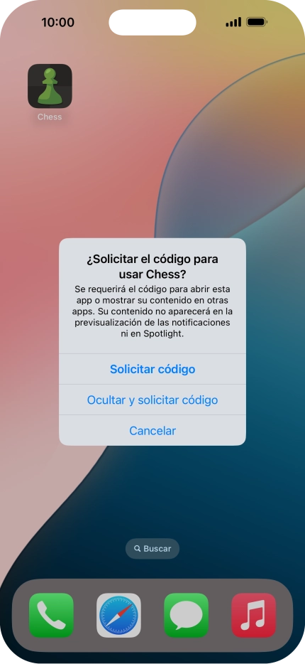 Pulsa Solicitar código.