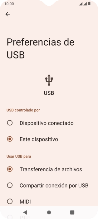 Pulsa Transferencia de archivos.