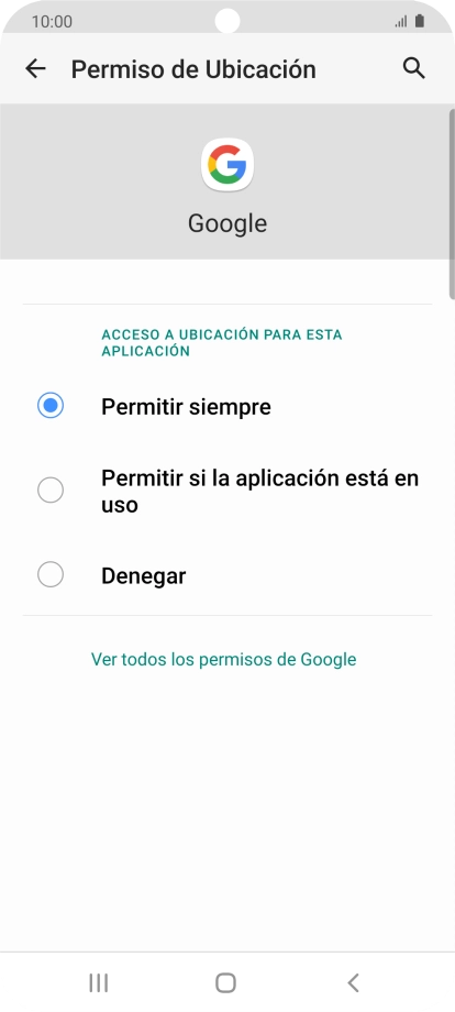 Pulsa el ajuste deseado.