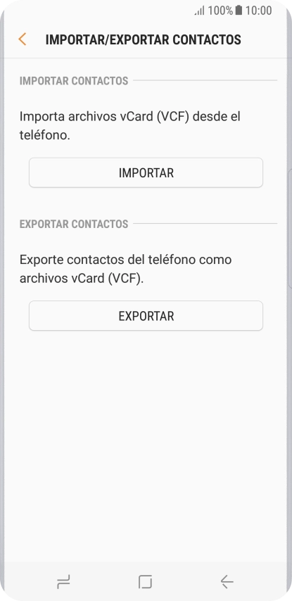 Pulsa IMPORTAR.