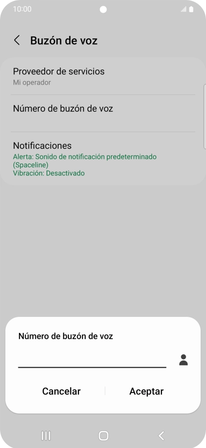 Introduce 22177 y pulsa Aceptar.