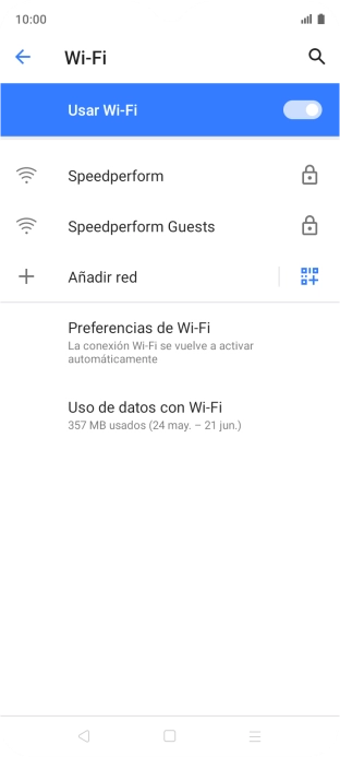 Pulsa la red wifi deseada.