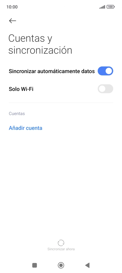 Pulsa Añadir cuenta.