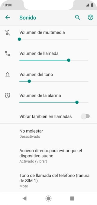 Pulsa Tono de llamada del teléfono.