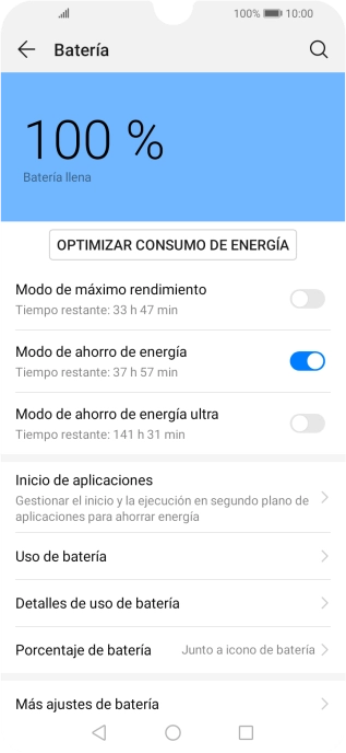 Pulsa la tecla de inicio para terminar y regresar a la pantalla de inicio.
