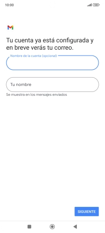 Pulsa Tu nombre e introduce el nombre del remitente.