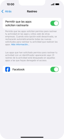 Pulsa el indicador junto a 