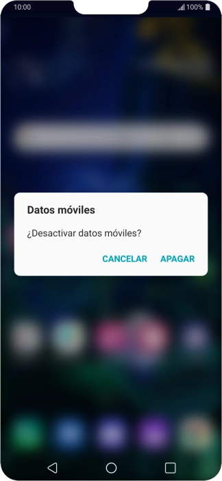 Si desactivas la función, pulsa APAGAR.