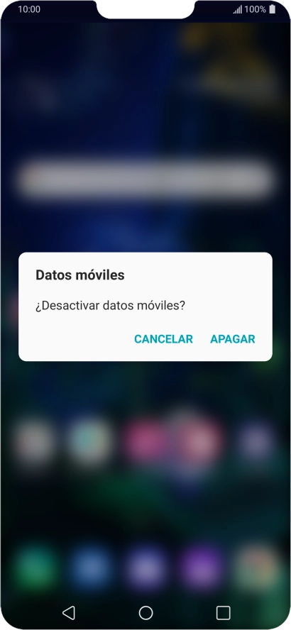 Si desactivas la función, pulsa APAGAR.