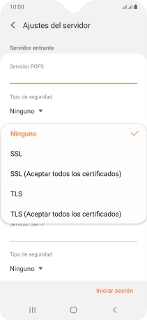Pulsa Ninguno para desactivar la función.