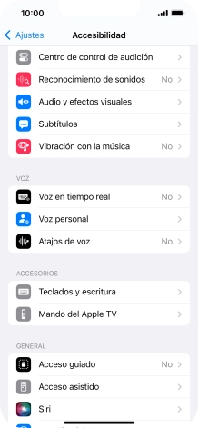 Pulsa una categoría bajo 