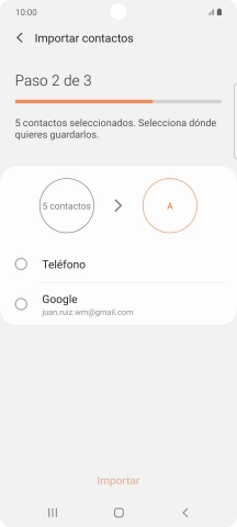 Pulsa Teléfono.