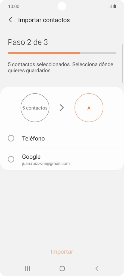Pulsa Teléfono.
