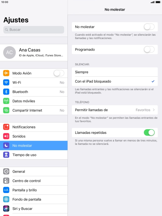 Pulsa el indicador junto a 