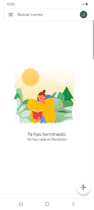 Pulsa el icono de cuenta de correo electrónico.