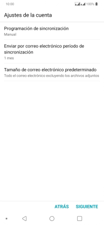 Pulsa Programación de sincronización.