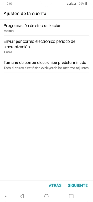 Pulsa Programación de sincronización.