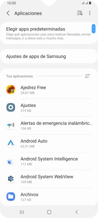 Pulsa la app deseada.