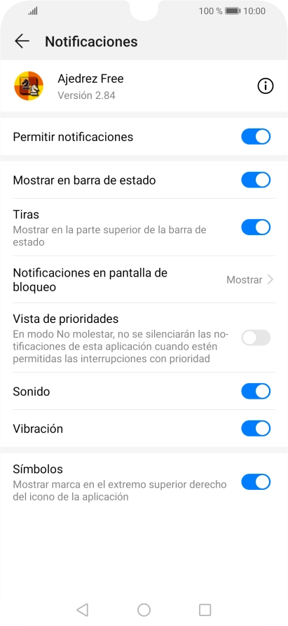 Pulsa el indicador junto a 