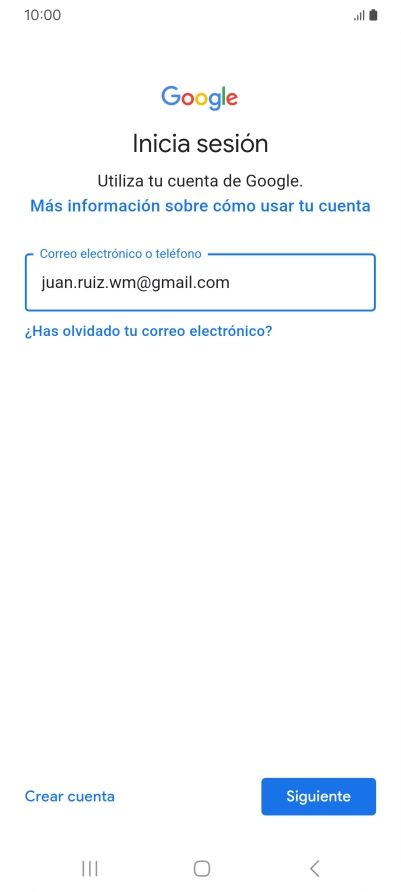 Pulsa Siguiente.