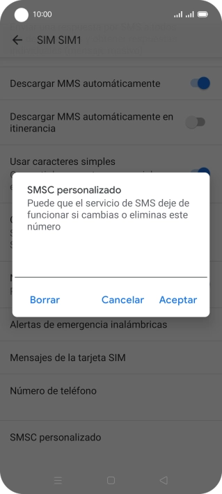 Introduce +34607003110 y pulsa Aceptar.