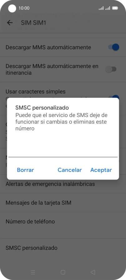 Introduce +34607003110 y pulsa Aceptar.