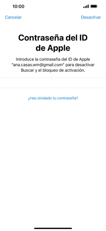 Pulsa Desactivar.