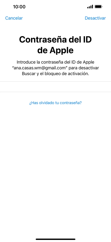 Pulsa Desactivar.