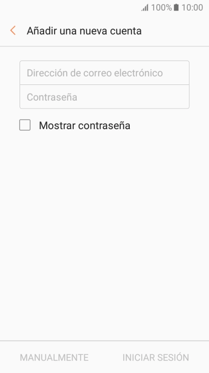 Pulsa Dirección de correo electrónico e introduce tu dirección de correo electrónico.