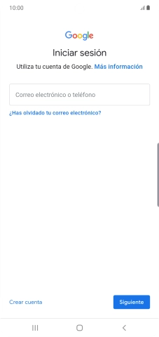 Si no tienes una cuenta de Google, pulsa Crear cuenta y sigue las indicaciones de la pantalla para ver cómo crear una cuenta nueva.