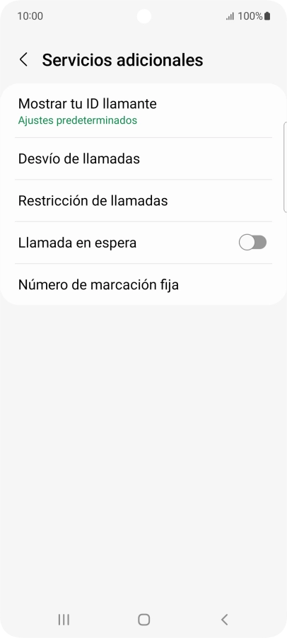 Pulsa Número de marcación fija.