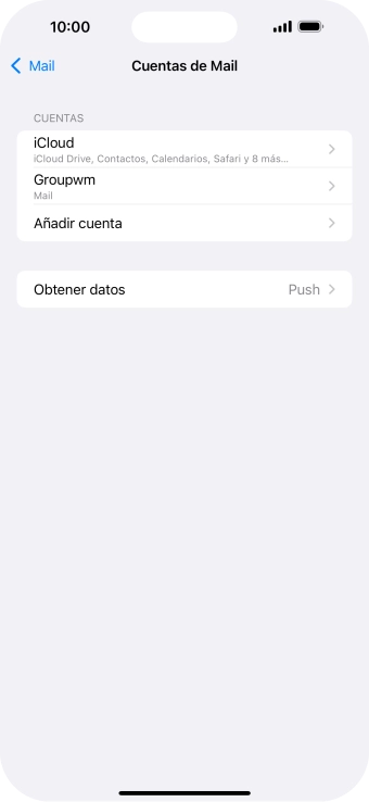 Pulsa el nombre de la cuenta de correo electrónico que acabas de crear.